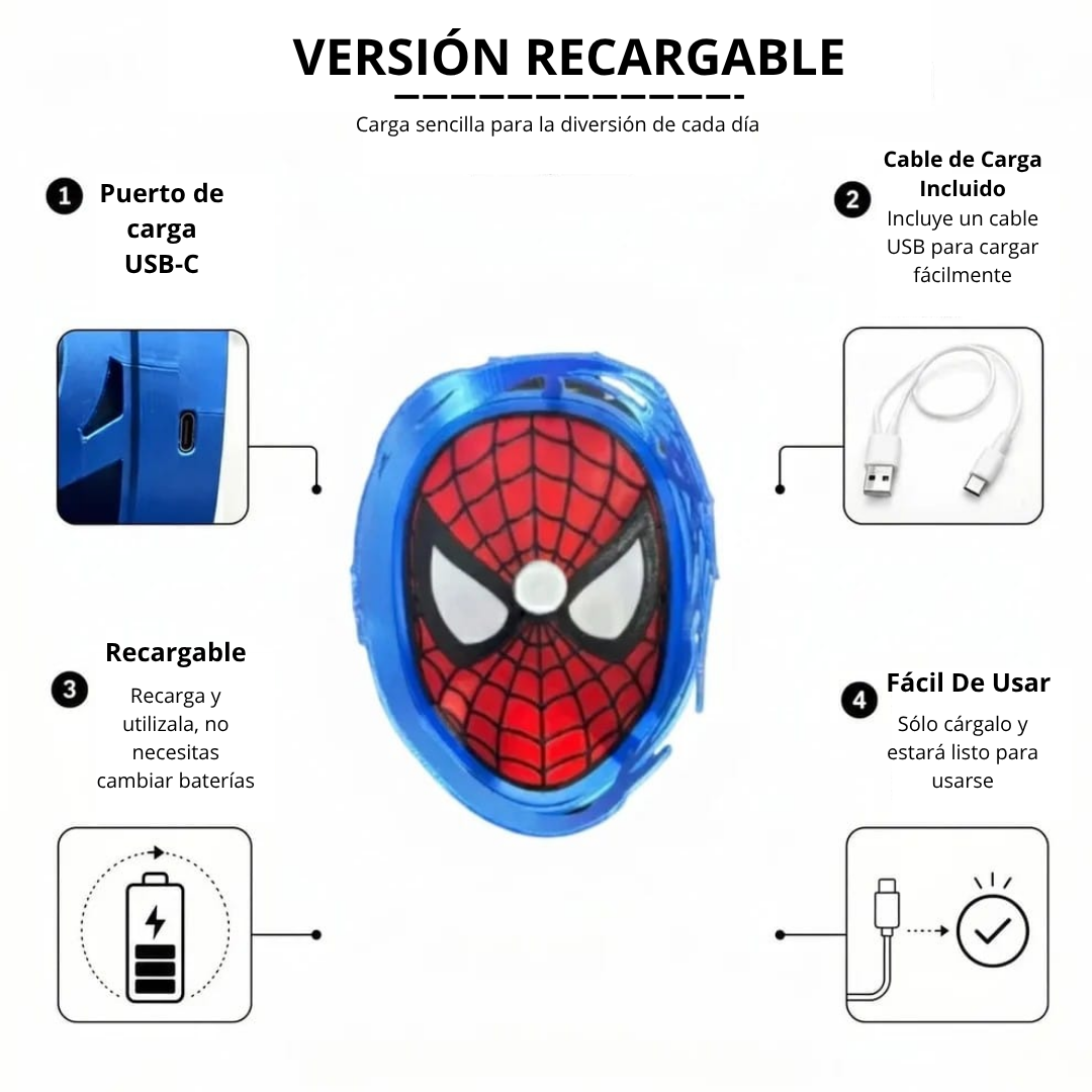Lámpara Spider-Man Sombra 3D